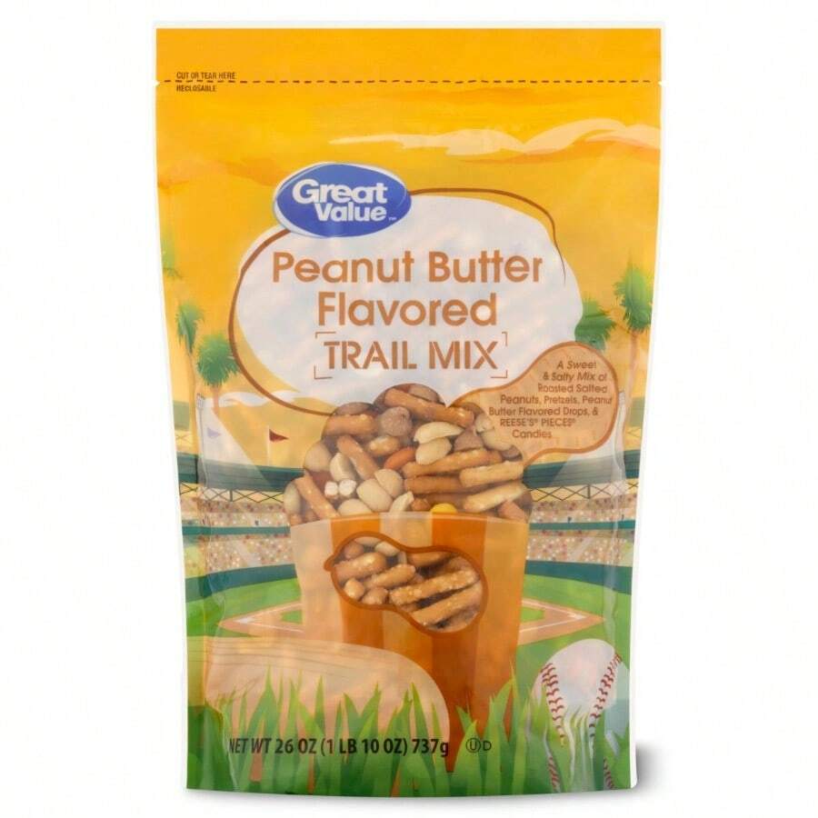Peanut Butter Flavored Trail Mix Made With Reese's Pieces 26 Oz