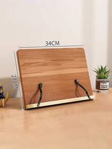 1pc Wooden Reading Stand, Computer Stand, Desk Bookshelf, Student Study Supplies, Book Holder, Book Stand, Tablet Stand, Home Use