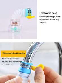 1 Faucet Splash Protector, Shower Extension Filter Nozzle Net