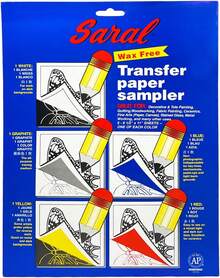 Saral Paper Corp Wax Free Transfer Tracking Paper Sampler Pack - One 8.5 Inches X 11 Inches Sheet For Each Color (Red, Blue, Yellow, White, Graphite) - 1 - 查看 2