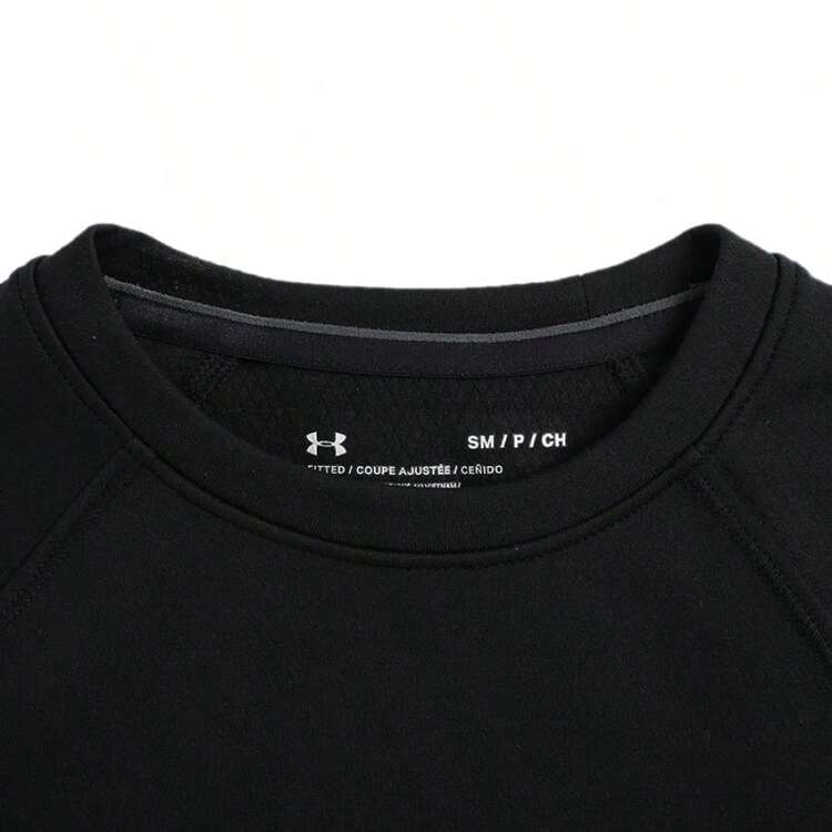 Under Armour Base Crew 3.0 Women's Casual Soft & Breathable Long Sleeve T-Shirt, 1343320-001 - Black - View 3