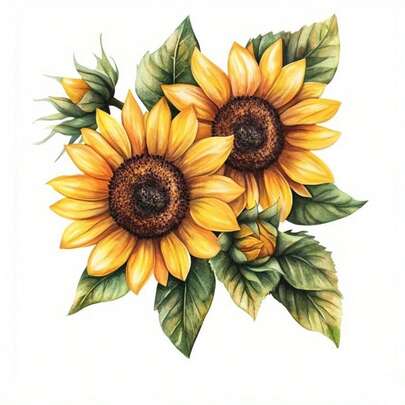 1 peça/2 peças/3 peças de adesivos de transferência termocolantes de girassol, vinil de cores mistas para camisetas, jeans e moletons faça você mesmo - decalques duráveis e laváveis para acessórios e roupas de moda, decalques de moda | Design vibrante | Vinil durável