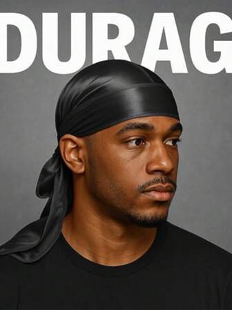 Durag 长带头巾 男士头饰 波浪帽