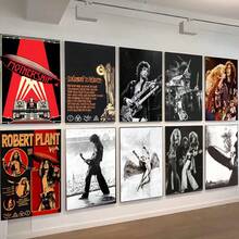 1 pezzo cartellone murale senza cornice, 1 pezzo popolare cartellone da parete dell'aeronave Band L-LED Z-Zeppelin, stampa artistica per decorazione domestica, sala da pranzo, camera da letto, bar, impermeabile, opzionale con cornice - Multicolore - Visualizzare 2