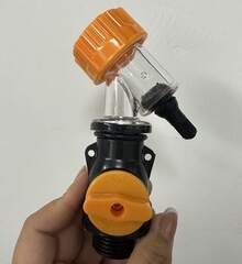 Water Heater Cleaning Tool, Adapter With Gasket, Auxiliary Tool For Removing Dirt From Water Heater, Universal Interface - màu vàng - Xem 4
