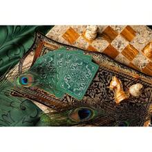 TendenciaBicycle Baraja Jacquard Premium Plata y Verde Esmeralda,Calidad premium - 1 - Ver 7