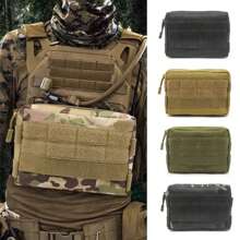 Bolsa Molle Tatical de caza EDC para exteriores, riñonera para teléfonoóvil, bolsa de aseo portátil de nailon para hombre, bolso de mano para exteriores OBZU - CP negro - Ver 8