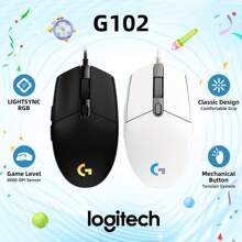 Logitech G102 Light Sync Wired Gaming Mouse With RGB Lighting, Gaming Grade Sensor, 8000 Dpi Light Weight For PC Laptop Gamer