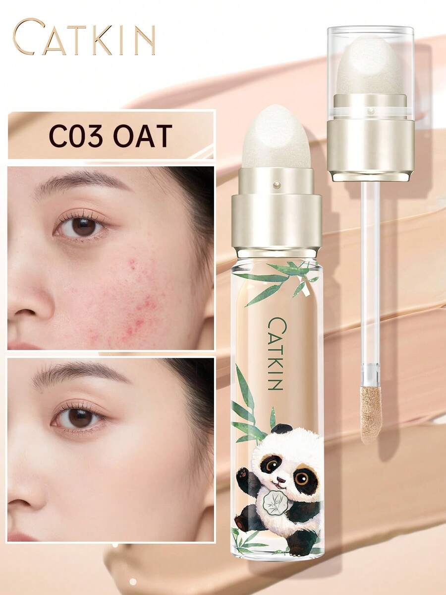 CATKIN Flawless Concealer Cream, Can Be Layered For Smooth Natural Makeup Effect, Easily Covers Dark Circles, Spots And Blemishes, Lightweight Texture. C03 Oatmeal - C03 Oat - 查看 1