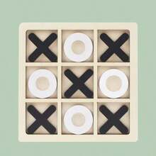 1pc 2025 New Arrival Wooden Tic Tac Toe Game, Party Interactive Noughts And Crosses 9-Grid Board Game, Birthday/Easter/Wedding Gift, Toys, Party Interactive Game - Multicolor - View 17