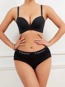 1 pieza Pantalones falsos con relleno extraíble para dar forma al trasero, ropa interior moldeadora que levanta - Negro - Ver 5