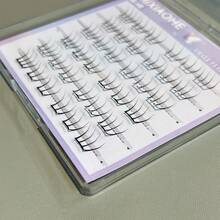 MIXIAOHE 韩国女团风格自粘假睫毛，36 簇，DIY 无需胶水 C 卷自然外观，日常佩戴分段设计带透明胶条，适合初学者长度 9mm-12mm 睫毛簇，睫毛簇，单根睫毛，睫毛，假睫毛