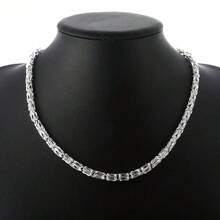 925 Sterling Silver Necklaces Charm Jewelry 20 Inches 6MM Chain Wedding Retro Faucet Men's Necklace Party Christmas Gifts