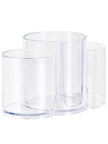 1 szt. Przezroczysty dozownik na waciki, 3-częściowy pojemnik łazienkowy na waciki i podkładki do makijażu, organizer na toaletkę na waciki, podkładki, nić dentystyczną, pudełko na biżuterię, saszetka, uchwyt na pędzle do makijażu, uchwyt na pędzle, organizer na perfumy, torebka saszetka, prezenty dla kobiet, prezenty świąteczne, pomysły na prezenty dla kobiet