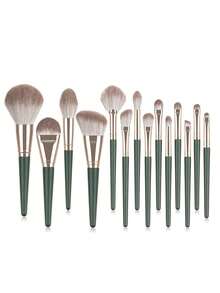 Organizador personalizado y personalizado para brochas de maquillaje, soporte para brochas de maquillaje, juego completo de brochas para sombras de ojos, polvos, base, rubor, contorno, herramientas de maquillaje, regalo creativo para el Día de San Valentín, regalo de cumpleaños - Unitalla - Ver 7