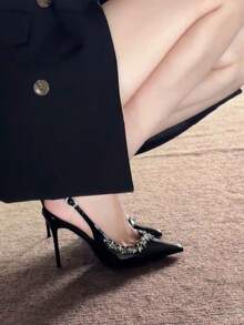 Women Heeled Sandals - 黑色[高訂版] - 查看 8