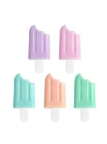 6 Stücke süße, bunte Eiscremeförmige Markerstifte, Mini-Marker für Jungen, Mädchen, Studenten, Bürobedarf, für Schulbedarf, Schulanfang