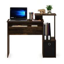 Econ Multipurpose Home Office Computer Writing Desk With Bin Amber Pine Black - 琥珀松木/黑色 - 查看 4