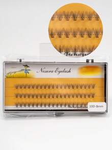 60簇单根睫毛簇 10D 6~15mm 自然妆效单根假睫毛 纤细持久睫毛延长 适合派对 睫毛自然簇 黑白盒随机发货。睫毛簇，睫毛簇，单根睫毛，睫毛，假睫毛 - C - 查看 21