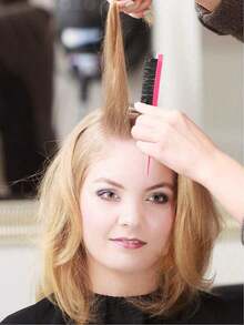 3件套男女通用美发造型化妆套装，包含尖尾梳、双头梳、三排蓬松梳、梳子和眉刷，适用于理发店和日常使用。美发工具、美发用品、旅行必备、旅行、理发师、发型师、理发配件、情人节礼物、美发用品、发型师、理发店、沙龙、度假必备、美发产品、理发店、情人节礼物、女士旅行必备、发型师工具 - 黑色 - 查看 2