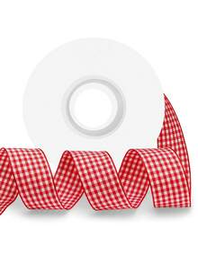 2/4 件/黑白格子丝带，约 360 英寸，适用于 DIY 发饰、礼品包装蝴蝶结、节日庆祝装饰、蛋糕装饰、花卉装饰等场合装饰 - 彩色 - 查看 14