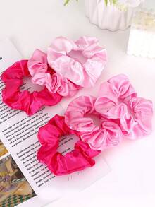Pacote com 16 scrunchies de cetim para mulheres, mais macios que seda, ideais para o cabelo. Perfeitos para estilizar cabelos finos e grossos. Acessórios para cabelo, scrunchies e acessórios casuais para rabo de cavalo.