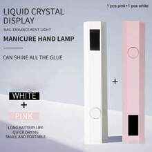Lámpara secadora de uñas portátil conveniente UV/LED para curar todo tipo de esmalte de uñas, herramienta de arte de uñas recargable USB de secado rápido