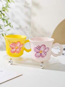 1 pieza Taza de cerámica, apta para el hogar, la cocina, el restaurante, la sala de estar, regalo, taza de café, taza de agua, taza de té, taza de bebida fría, taza aislada, aplicable para té, café, leche, jugo de frutas, boda, fiesta, regalo de cumpleaños