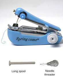 1pc Multicolor Portable Mini Handheld Manual Sewing Machine, Multifunctional For Home Use