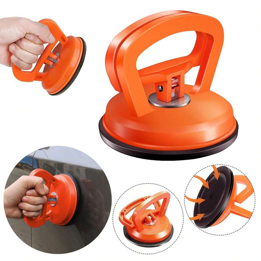 Car Dent Repair Tool Set With Large Suction Cup Designed To Pull Out The Depression In The Shape Of The Body