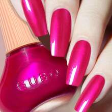 Quick Dry Nail Polish Crimson Summer Nail Lacquer For Nail Art Regular Nail Polish 0.41 Fl Oz.DEVO - 赤紅 - 查看 1