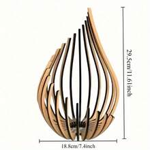 Kreative Holz Kerzenhalter (Kerzen nicht enthalten), Heimatstadt Stil Teelichthalter, moderner Kerzenhalter, dekoratives Stück geeignet für Wohnzimmer, Küche, Esszimmer, Couchtisch, Kaminumrandung, Heimdekoration, Geschenk