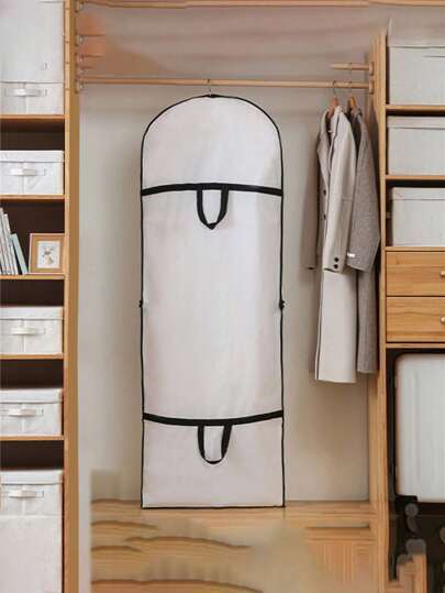 Bridal Gown Garment Bag, Breathable Dust-Proof Wedding Dress Bag For Storing Or Traveling, Transparent Garment Bag For Long Dresses, Suitable For Wedding Gown, Bridesmaid Dress, Formal Dress Storage
