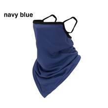 قطعة واحدة من الوشاح القناع الباندانا مع حلقات الأذن ، غطاء الرقبة بالاكلافا حماية من الغبار والأشعة فوق البنفسجية للوجه للنساء والرجال في الهواء الطلق ، أغطية الرأس للتزلج