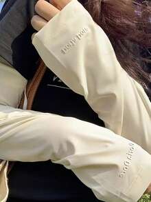 1 双女士夏季防紫外线臂套，新款宽松透气臂套，适合户外骑行防晒，适合海滩、返校、夏季旅行和通勤