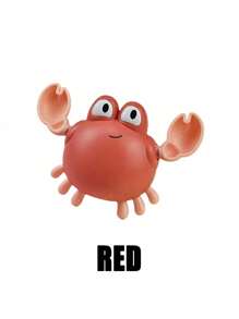 1 件螃蟹洗澡玩具婴儿玩具游泳漂浮玩具可爱小螃蟹发条洗澡玩具幼儿玩具适合送给孩子的生日礼物，表情随机，洗澡玩具，婴儿玩具，婴儿洗澡玩具