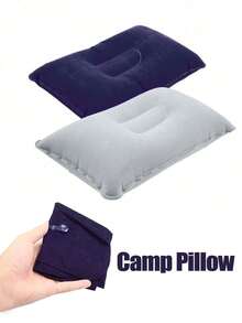 2 Pcs Outdoor Portable Inflatable Camping Pillow, Sleep Bag Pillow, Nap Cushion