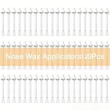 40 pezzi Bastoncini per ceretta nasale, applicatori per rimozione dei peli nasali, pulizia delle narici, rimozione dei peli delle orecchie, del viso e delle sopracciglia