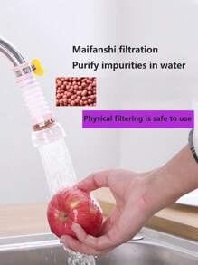 1 Faucet Splash Protector, Shower Extension Filter Nozzle Net