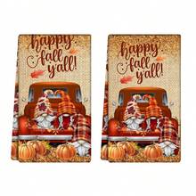 2/4 pièces Serviettes décoratives d'Halloween - Très absorbantes, en microfibre, lavables en machine, conviennent pour la décoration de fête, la cuisine, la cuisson, les cadeaux de pendaison de crémaillère et le nettoyage. Adaptées pour la cuisine, la salle de bain et les toilettes