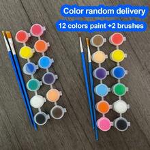 3ml 丙烯颜料套装，石膏风筝，12 色一体式颜料，儿童 DIY 绘画，涂鸦艺术绘画生日礼物 - 圣诞礼物 - 万圣节礼物 - 完美礼物 - 礼物