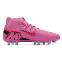 Nike Giày bóng đá ZM SUPERFLY 10 ACADEMY AG, Đinh AG, Giảm xóc, Độ bám, Nam, Sân cỏ nhân tạo dài, Thi đấu & Tập luyện, FQ8329-600 - Hồng hạc bí ẩn Đỏ/Đen/Đỏ cam sáng - Xem 2