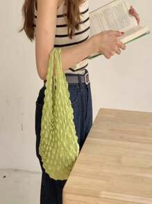 Magic Stretch Foldable Bag: Reusable Mini Storage Pouch, Large Capacity Telescopic Grocery Bag - Portable Collapsible Shrink Tote For Shopping & Travel (Compact & Lightweight)