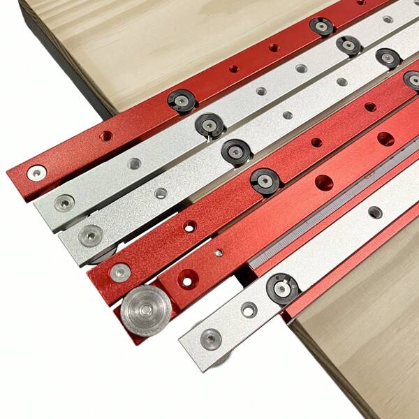 T Track Miter Bar Slider,Aluminium Alloy Miter Bar,Jig And Fixture Bar Slider Table Saw Gauge Rod, T Slot Miter Gauge Slider For Woodworking DIY Tools