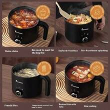 RAF 1-2 Person Multifunctional Electric Rice Cooker & Hot Pot, 1.8L Capacity, Non-Stick Coating, Dual Temperature Control, Ergonomic Handle, Suitable For Dorm And Office Cooking