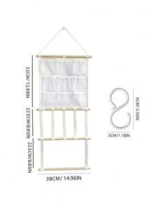 1 件儿童发饰展示架，多层发带收纳架，优雅发饰收纳解决方案