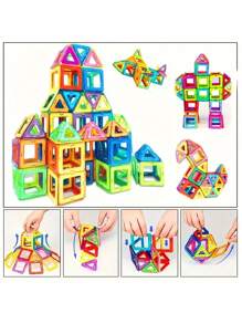 Christmas Decoration Large Size STEM Toys, Learning Education Constructor Set, Magnet Toys, Birthday Gifts, Magnet Bricks Easter Gifts, Designer Constructor Set Toy Building Blocks,Random Color School, Student,Stationery,School Supplies School Supplies