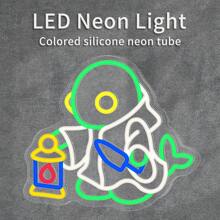 Tonberry Master LED 霓虹灯 - USB 供电、可调光且充满活力的游戏灯 - 非常适合卧室、游戏室