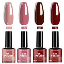 LIMEGIRL 4-Color Gel Nail Polish Set, Seasonal Color Series, Long-Lasting And Durable, Soak-Off Gel Nail Polish Set, DIY Manicure Set, Salon & Home Manicure Gift, For Women