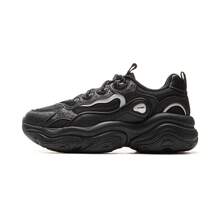 Zapatillas casuales con cordones de espuma de memoria MIA para mujer de Li-Ning, zapatillas de moda clásicas para ir al trabajo, AGCV276 - Negro - Ver 1